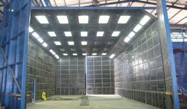 Foto proyek shot blasting machine PT Asrico Putra Perdana